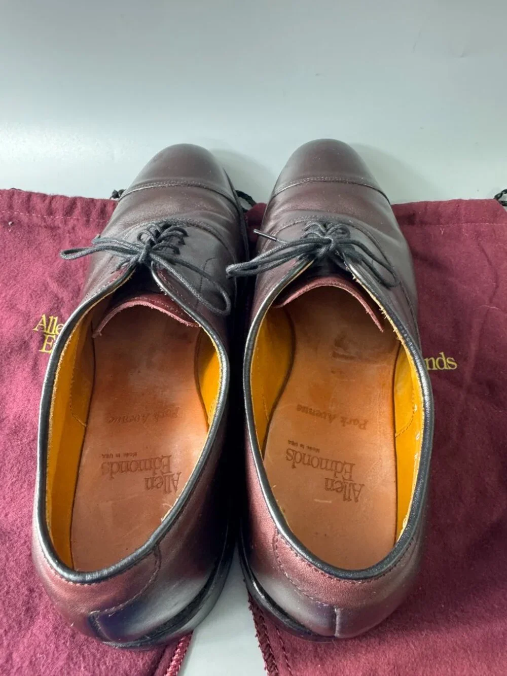 Allen Edmonds Park Avenue Cap-toe Oxford Dress Shoe, Men's Size 9 D
